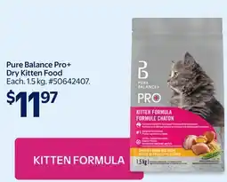 Walmart Pure Balance Pro+ Dry Kitten Food offer