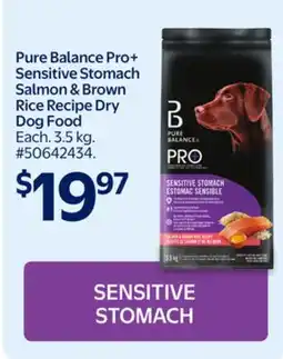 Walmart Pure Balance Pro+ Sensitive Stomach Salmon & Brown Rice Recipe Dry Dog Food offer