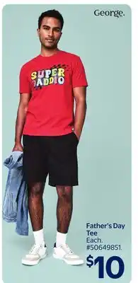 Walmart Father's Day Tee offer