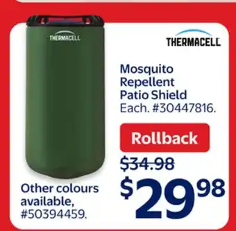 Walmart Mosquito Repellent Patio Shield offer