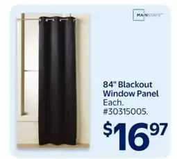 Walmart 84 Blackout Window Panel offer