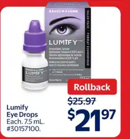 Walmart Lumify Eye Drops offer