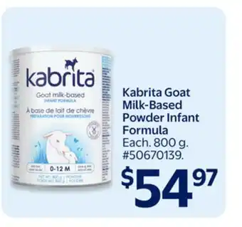 Walmart Kabrita Goat Milk-Based Powder Infant Formula offer