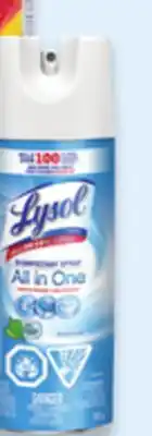 Walmart Lysol Disinfectant Spray 350g offer