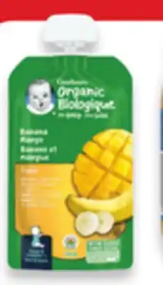 Walmart Gerber Organic Purees offer