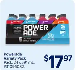 Walmart Powerade Variety Pack offer