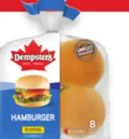 Walmart Dempster's Hamburger Buns 8-Pack offer