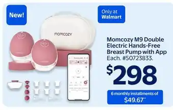 Walmart Momcozy M9 Double Electric Hands-Free Breast Pump with App offer