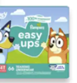 Walmart Pampers Easy Ups Superpack Training Pants offer