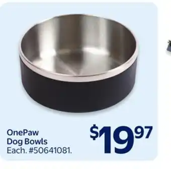 Walmart OnePaw Dog Bowls offer