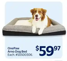 Walmart OnePaw Arno Dog Bed offer