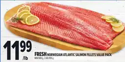 Metro FRESH NORWEGIAN ATLANTIC SALMON FILLETS VALUE PACK offer