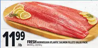Metro FRESH NORWEGIAN ATLANTIC SALMON FILLETS VALUE PACK offer