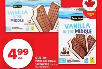 Metro SELECTION VANILLA ICE CREAM SANDWICHES offer