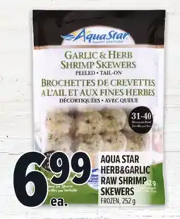 Metro AQUA STAR HERB & GARLIC RAW SHRIMP SKEWERS offer