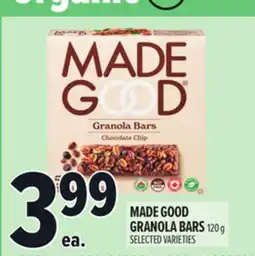 Metro MADE GOOD GRANOLA BARS offer