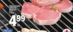 Metro PORK LOIN CHOPS CENTRE CUT VALUE PACK BONE IN offer
