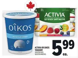 Metro ACTIVIA OR OIKOS YOGOURT offer