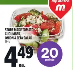 Metro STORE MADE TOMATO, CUCUMBER, ONION & FETA SALAD offer