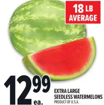 Metro EXTRA LARGE SEEDLESS WATERMELONS offer