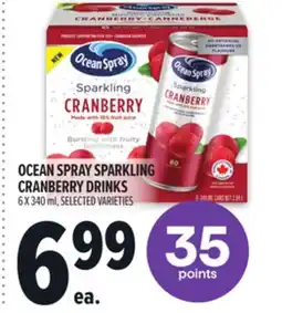 Metro OCEAN SPRAY SPARKLING CRANBERRY DRINKS offer