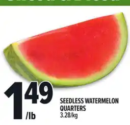 Metro SEEDLESS WATERMELON QUARTERS offer