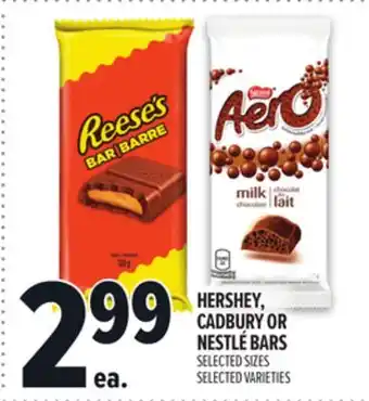 Metro HERSHEY, CADBURY OR NESTLÉ BARS offer