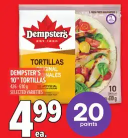 Metro DEMPSTER'S 10 TORTILLAS offer