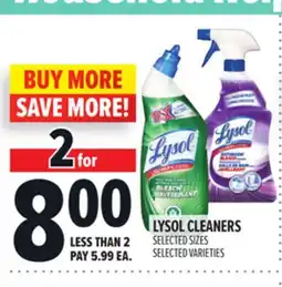 Metro LYSOL CLEANERS offer