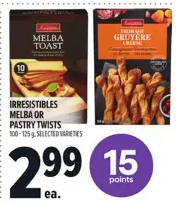 Metro IRRESISTIBLES MELBA OR PASTRY TWISTS offer