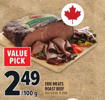 Metro ERIE MEATS ROAST BEEF offer