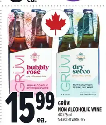 Metro GRÜVI NON ALCOHOLIC WINE offer