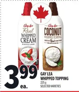 Metro GAY LEA WHIPPED TOPPING offer