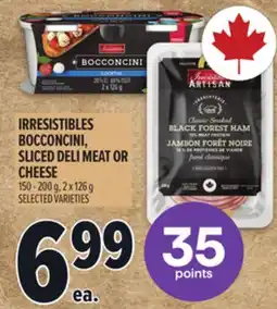 Metro IRRESISTIBLES BOCCONCINI, SLICED DELI MEAT OR CHEESE offer