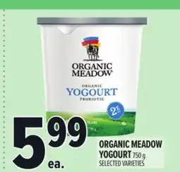 Metro ORGANIC MEADOW YOGOURT offer