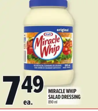 Metro MIRACLE WHIP SALAD DRESSING offer