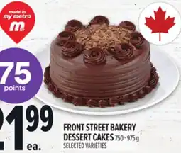 Metro FRONT STREET BAKERY DESSERT CAKES offer