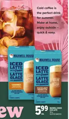 Metro MAXWELL HOUSE ICED LATTE offer