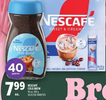 Metro NESCAFÉ COLD BREW offer