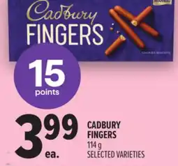 Metro CADBURY FINGERS offer