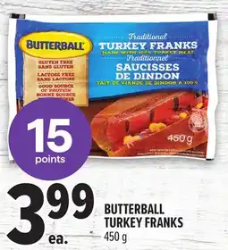 Metro BUTTERBALL TURKEY FRANKS offer