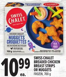 Metro SWISS CHALET BREADED CHICKEN BREAST STRIPS OR NUGGETS offer