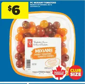 Real Canadian Superstore PC MIXIANY TOMATOES, 567 G offer
