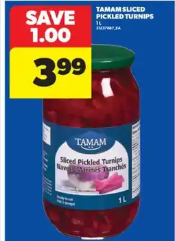 Real Canadian Superstore TAMAM SLICED PICKLED TURNIPS, 1 L offer