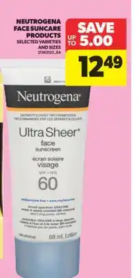 Real Canadian Superstore NEUTROGENA FACE SUNCARE PRODUCTS offer