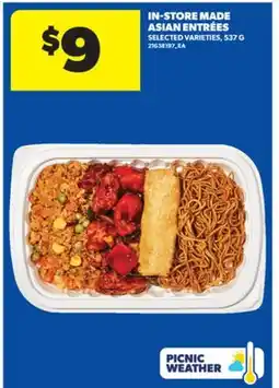 Real Canadian Superstore IN-STORE MADE ASIAN ENTRÉES, 537 G offer