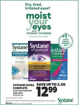 Real Canadian Superstore SYSTANE EYE DROPS WITH SYSTANE ULTRA COMPLETE offer