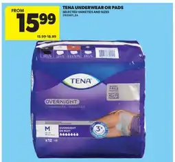 Real Canadian Superstore TENA UNDERWEAR OR PADS offer