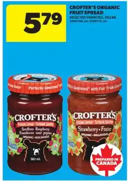 Real Canadian Superstore CROFTER'S ORGANIC FRUIT SPREAD, 383 ML offer