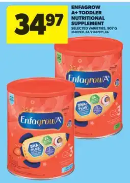 Real Canadian Superstore ENFAGROW A + TODDLER NUTRITIONAL SUPPLEMENT, 907 G offer